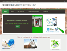 Tablet Screenshot of certifiedenergyraters.com
